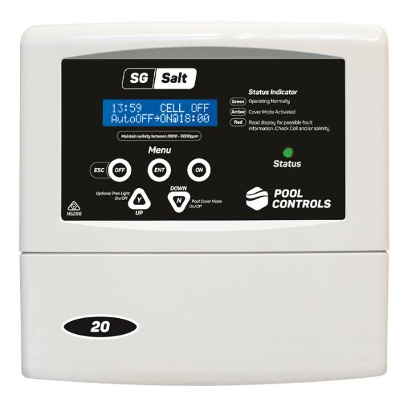 Pool Controls SG10T Salt Chlorinator (Additional Timed Power Outlets) Pool Controls SG10T Salt Chlorinator (Additional Timed Power Outlets)